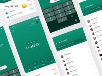 Free Bank Payment App UI for Sketch