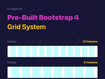 Free Bootstrap 4 Grid System for Adobe XD