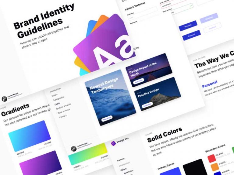 Free Brand Identity Guidelines for Sketch
