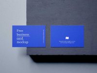 Free Business Cards Mockup Scene