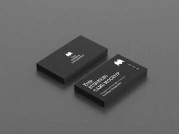 Free Business Cards PSD Mockup