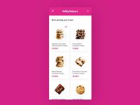 Free Cookies Store e-Commerce App UI Kit for Adobe XD