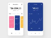 Free Cryptocurrency Exchange App UI for Sketch