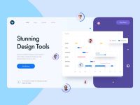 Free Design Tool Landing Page Template