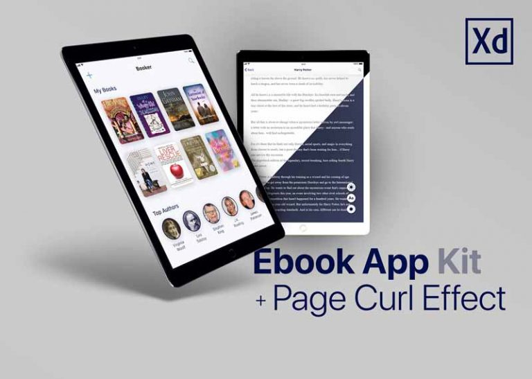 Free E-Book App UI Kit