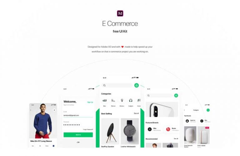 Free E-Commerce UI Kit