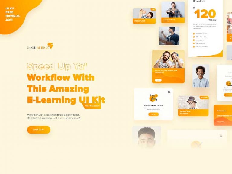 Free E-Learning UI Kit