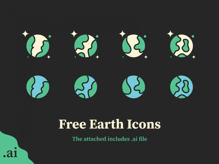 Free Earth Icon Set