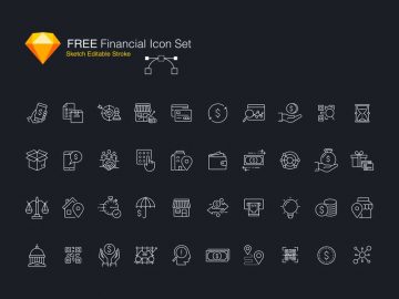 Free Editable Financial Icon Set