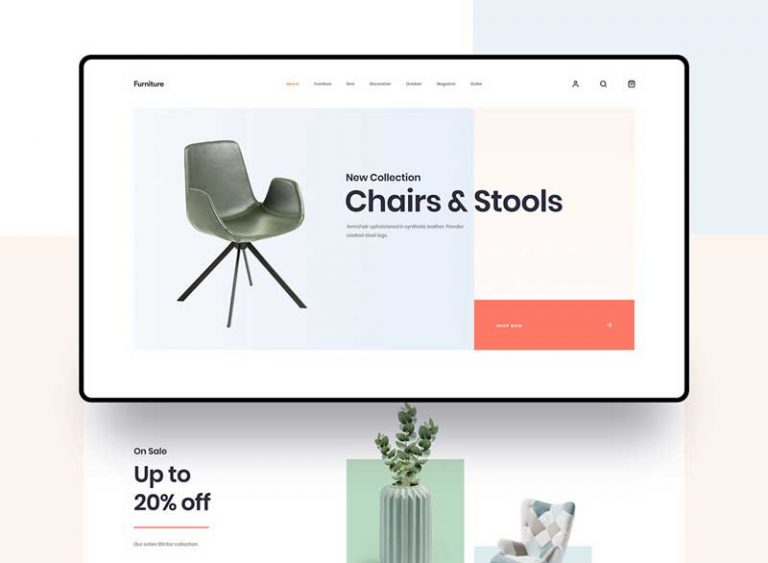 Free Furniture Shop Template for Sketch