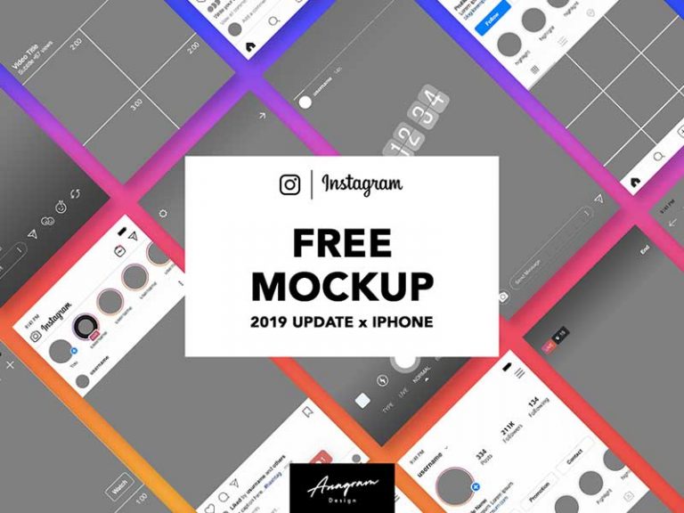 Free Instagram PSD UI Mockup