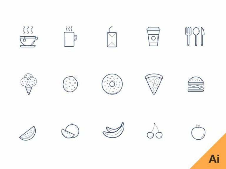Free Kitchen Icons Set