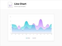 Free Line Chart for Sketch