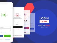Free Login UI Kit Vol. 2 for Adobe XD