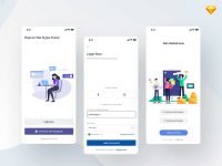 Free Mobile Login Pages for Sketch