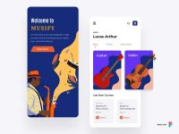 Free Musify App UI Kit for Figma