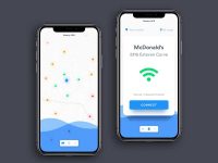 Free Nearby Network Finder App UI for Sketch