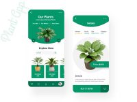 Free Plant Shop App Design for Adobe XD