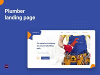 Free Plumber Service Landing Page Template