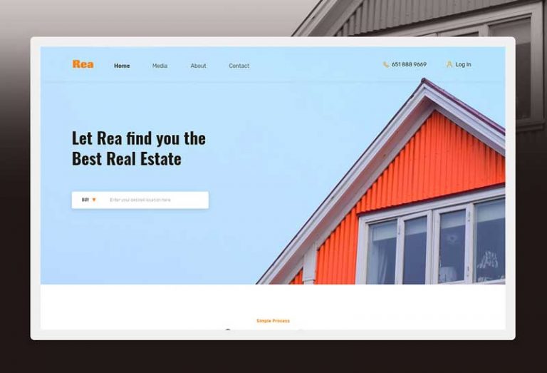 Free Real Estate Agent Website Template for Adobe XD