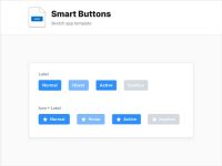 Free Smart Buttons for Sketch