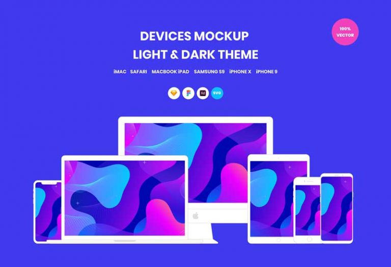Free Vector Devices Mockups