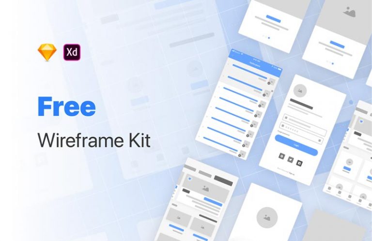 Free Wireframe Kit For Sketch & Adobe XD