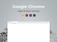 Google Chrome Browser Free Mockup