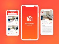 Hotel Topia - Free Adobe XD Mobile App UI Design