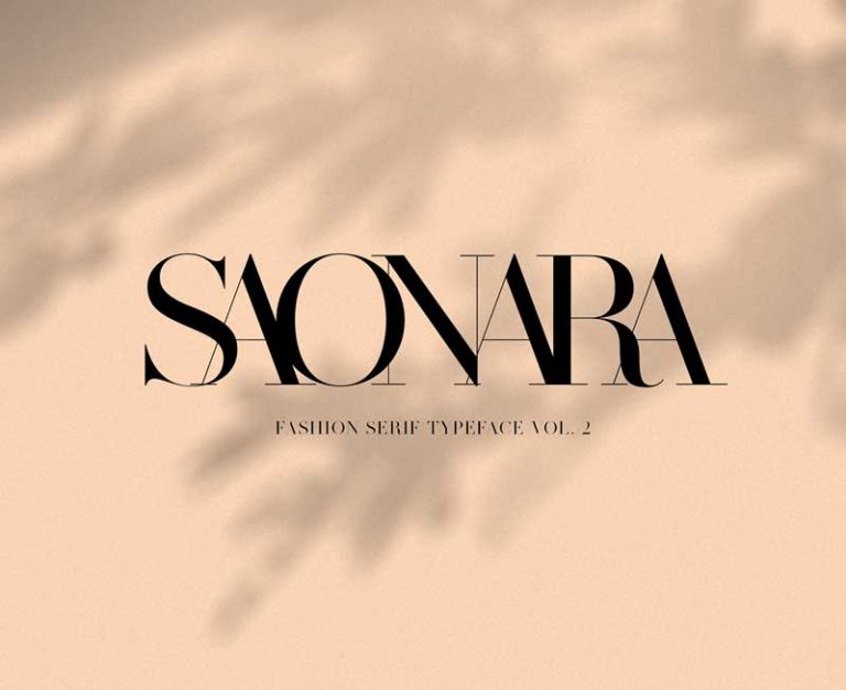 Made Saonara Fashion Typeface Free Font
