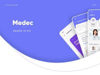 Medec Health Free App UI Design