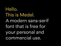 Medel Free Font