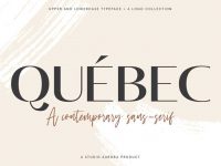 Quebec Free Contemporary Sans Serif Font