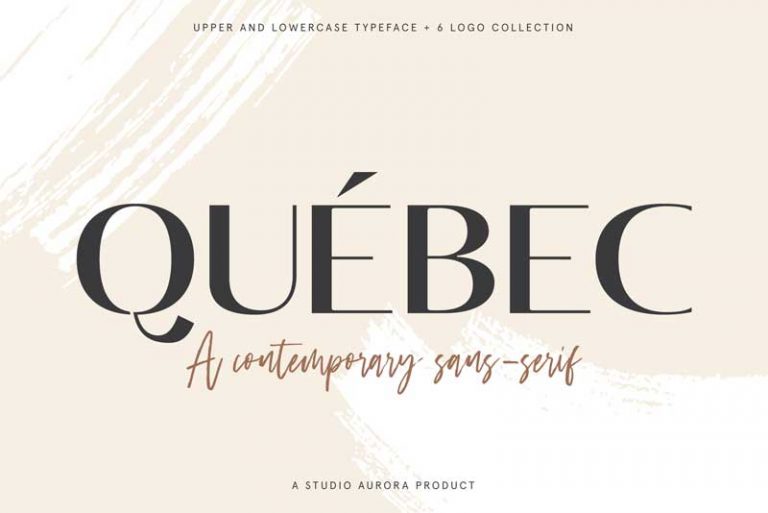 Quebec Free Contemporary Sans Serif Font