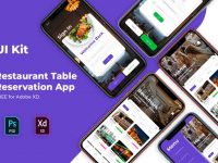 Restaurant Table Reservation Free App Ui Kit