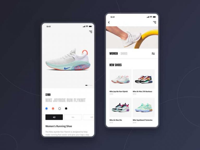 Shoes Shop Free e-Commerce UI Design