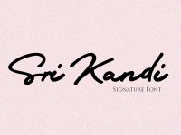 Sri Kandi Free Signature Font