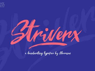 Striverx Free Brush Script Font