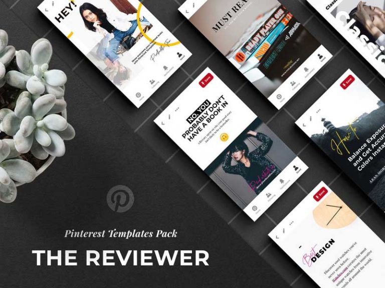 The Reviewer - Free Pinterest Templates