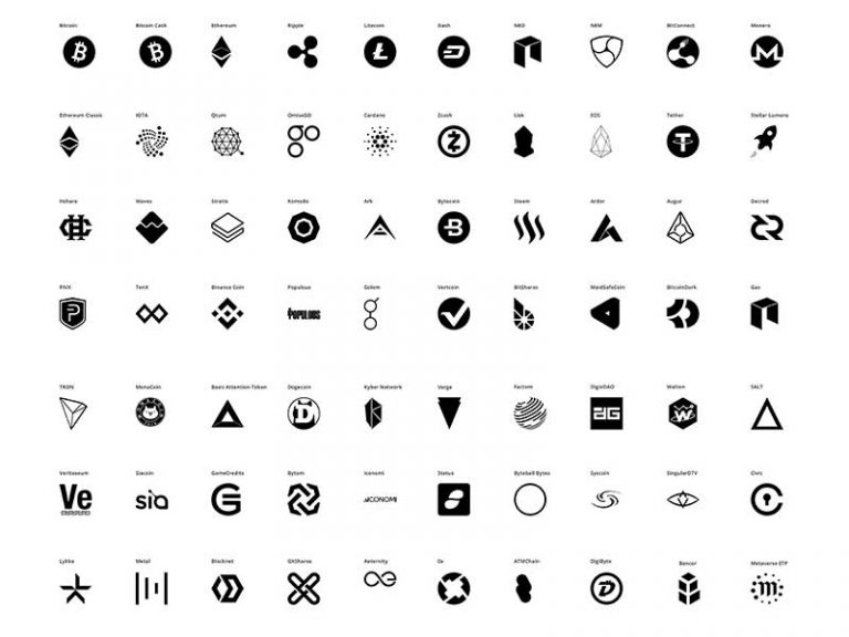 Top 100 Free Cryptocurrency Icons
