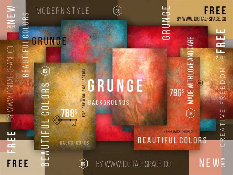 7 Free Bold And Energetic Grunge Backgrounds
