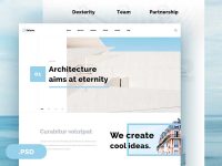 Architecture Website Free PSD Template