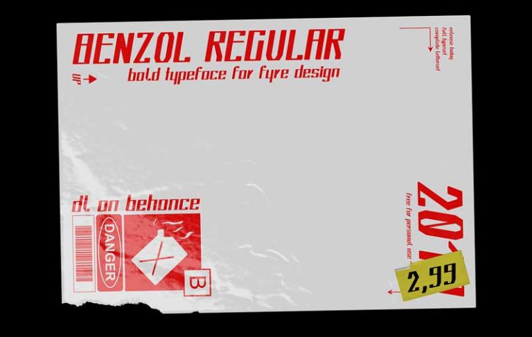 Benzol Regular Free Font