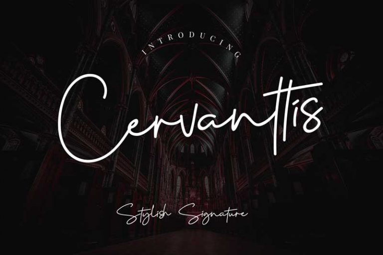 Cervanttis Signature Script Free Font