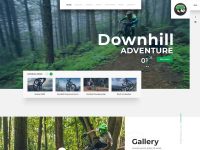 Downhill Adventure Website Free PSD Template
