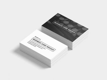 Free 85x55 mm Business Cards Mockup