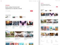 Free Airbnb Landing Page Sketch Template
