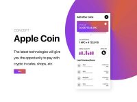 Free Apple Coin Wallet App UI Kit