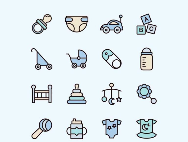Free Baby Vector Icons
