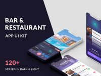 Free Bar and Restaurant Mobile App Ui Kit